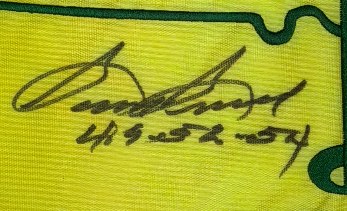 Sam Snead Signed/Inscribed 2000 Masters Pin Flag PSA/DNA 215471