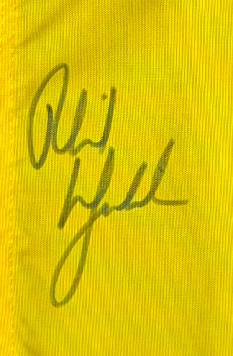 Phil Mickelson Signed/Auto 2013 British Open Muirfield Pin Flag Beckett 215479
