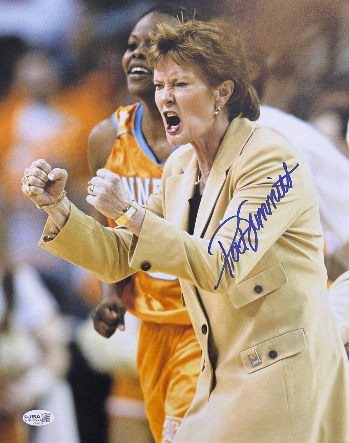 Pat Summitt HOF Signed/Autographed 11x14 Photo Tennessee JSA 215484