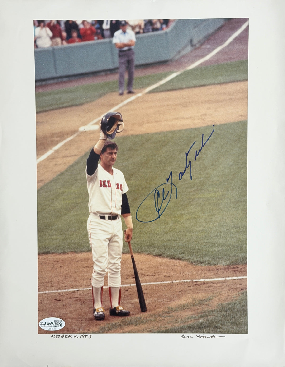 Carl Yastrzemski HOF Signed/Autographed 11x14 Photo Boston Red Sox JSA 215485