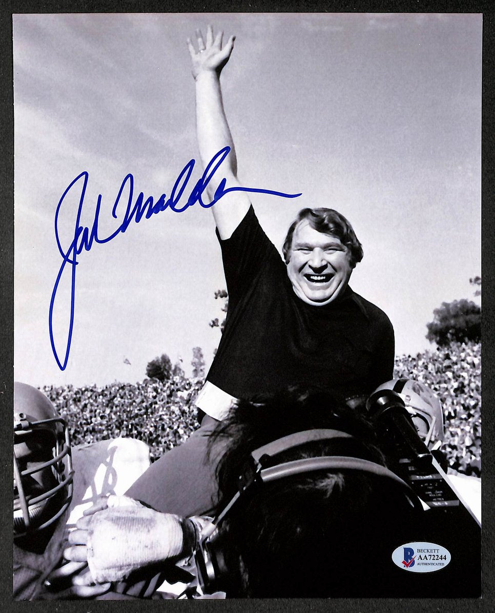 John Madden HOF Signed/Autographed 8x10 Photo Raiders BAS/Beckett 215508