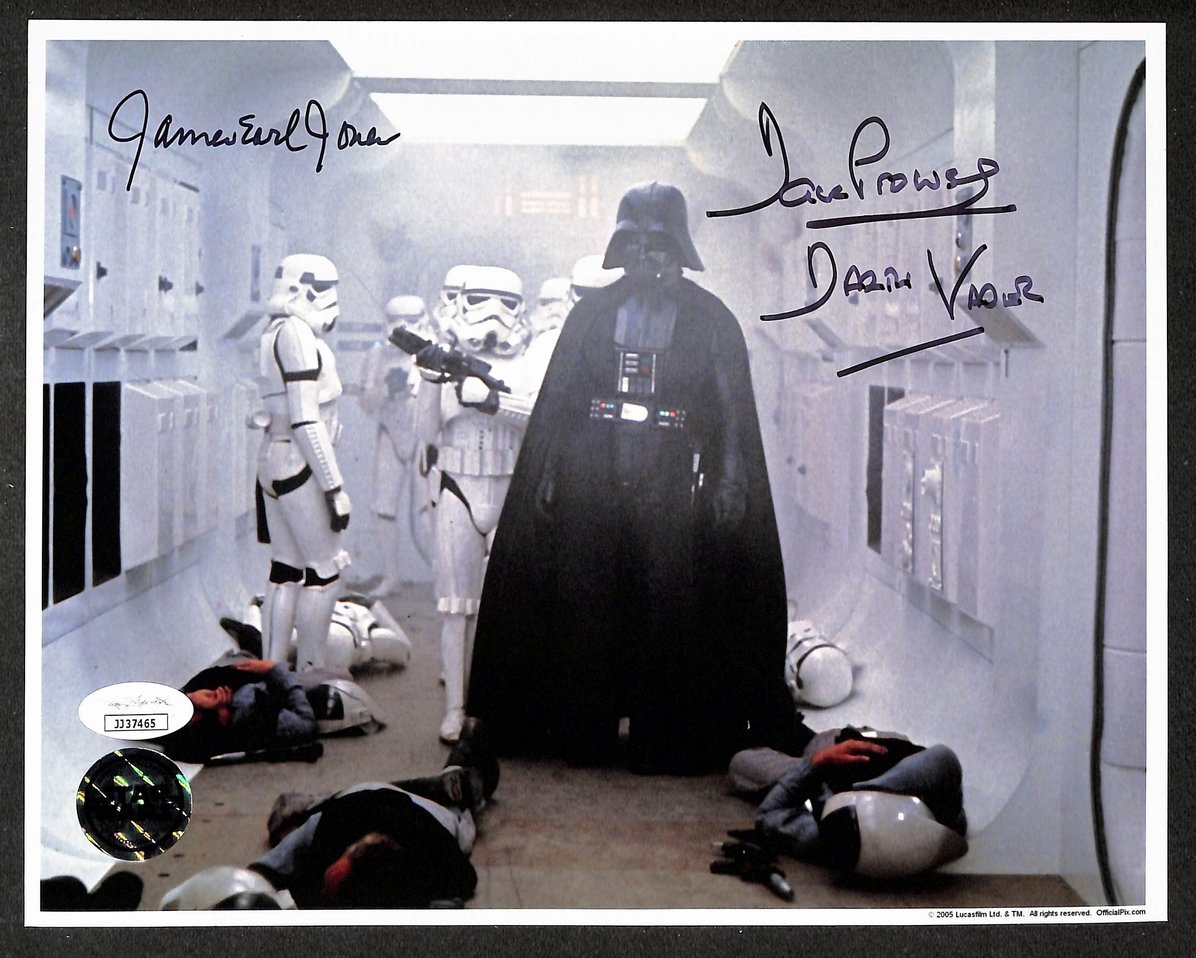 Dave Prowse/James Earl Jones Dual Signed/Auto 8x10 Photo Star Wars JSA 215511