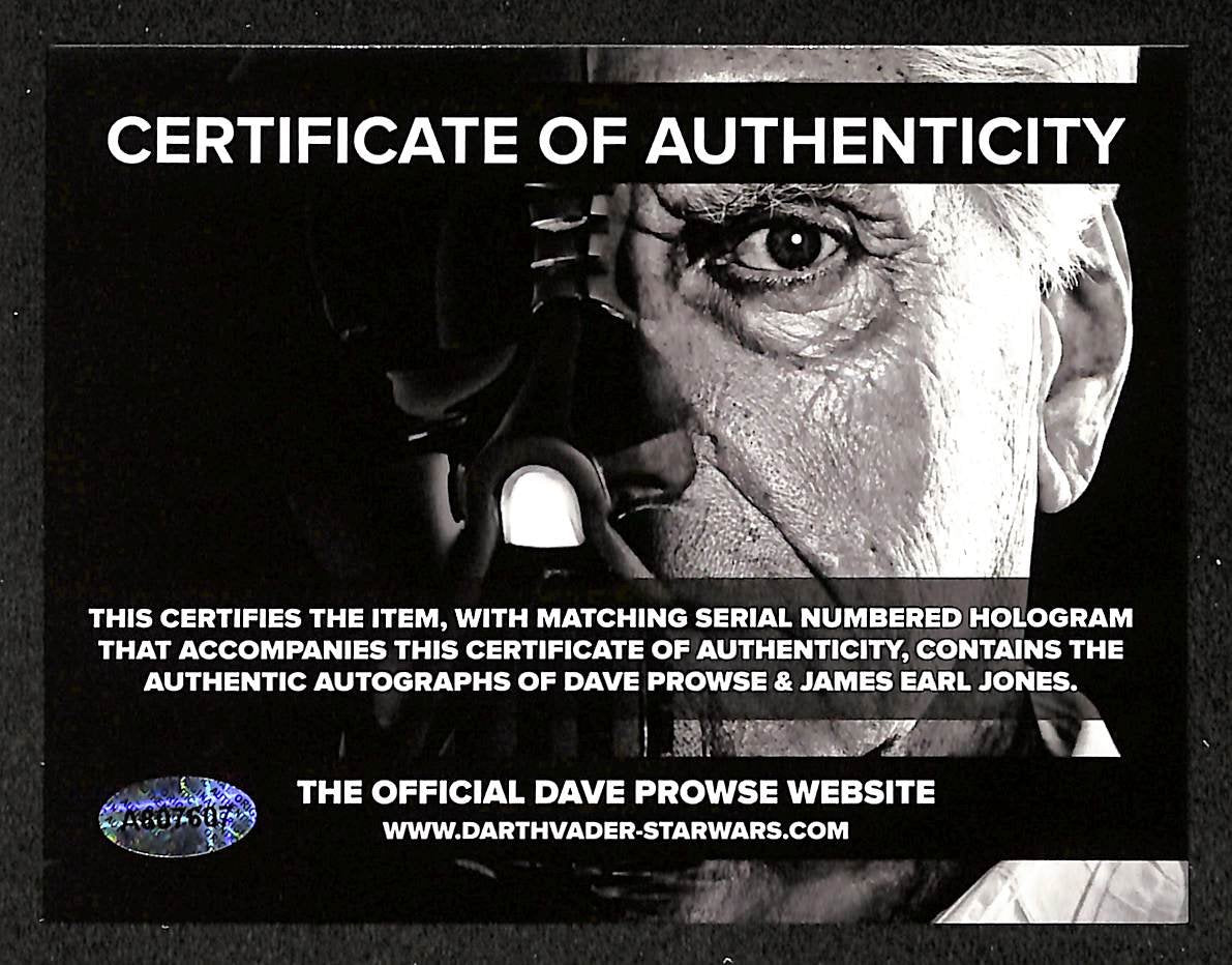 Dave Prowse/James Earl Jones Dual Signed/Auto 8x10 Photo Star Wars JSA 215511
