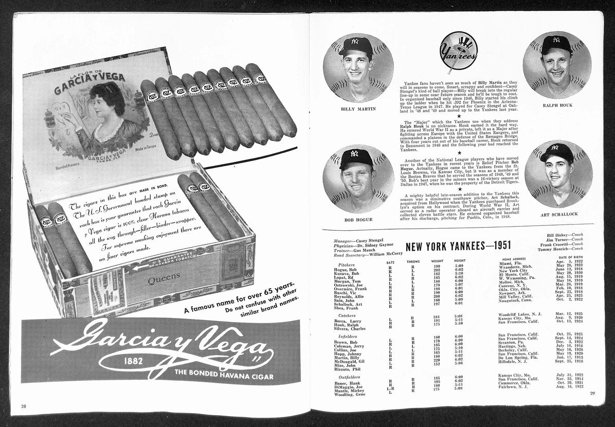 1951 World Series Program New York Giants vs. New York Yankees 215491