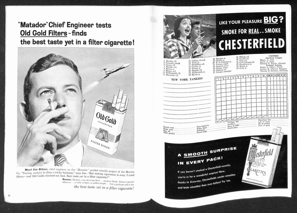 1956 World Series Program New York Yankees vs. Brooklyn Dodgers Unscored 215498