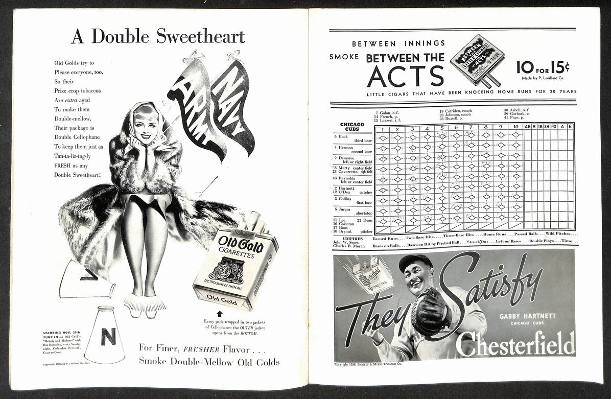 1938 World Series Program New York Yankees vs. Chicago Cubs 215501