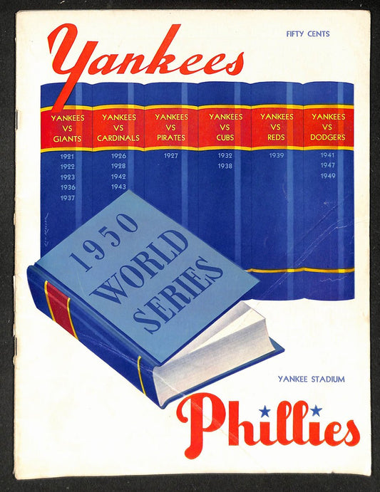 1950 World Series Program New York Yankees vs. Philadelphia Phillies 215504