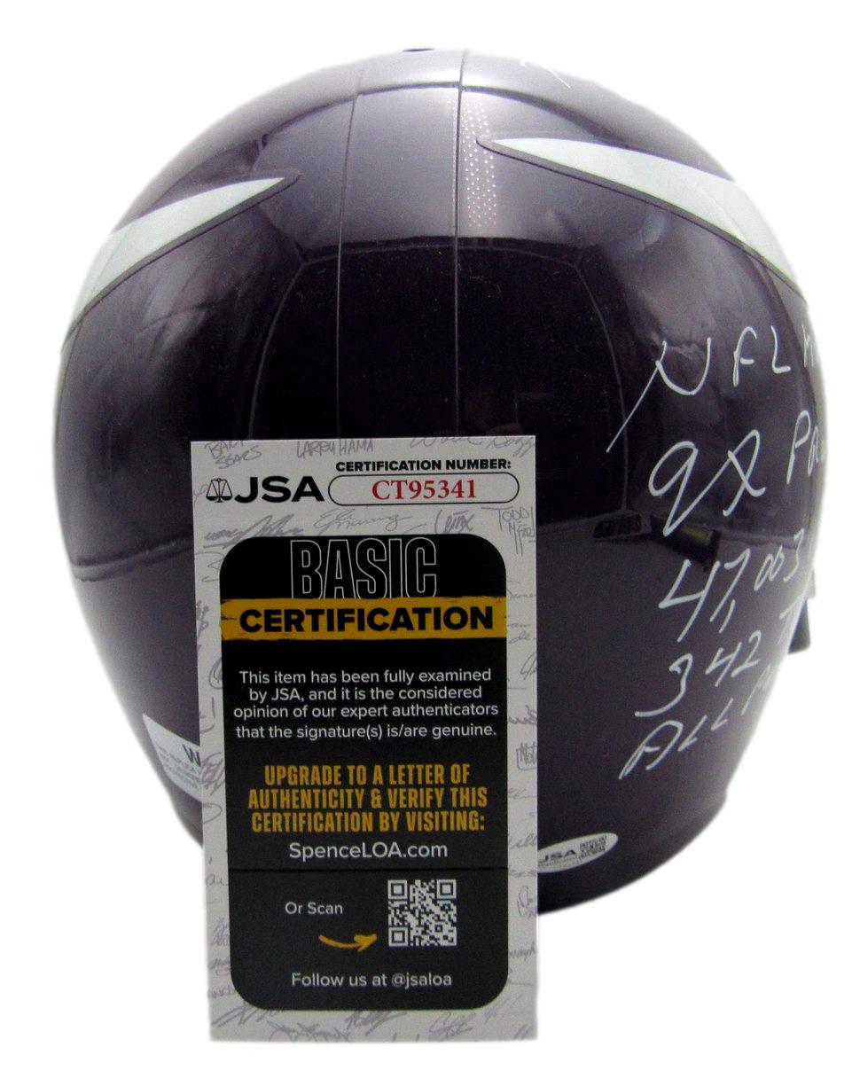 Fran Tarkenton HOF Signed/Inscribed Vikings Full Size Replica Helmet JSA 215285