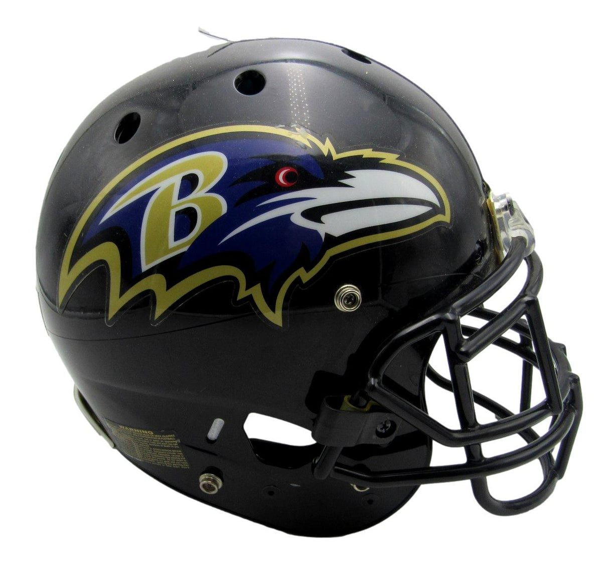 Baltimore Ravens Team Issued Black Full Size Authentic Football Helmet 215287
