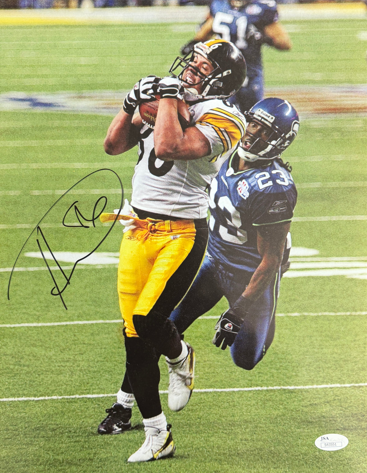 Hines Ward HOF Signed/Autographed 11x14 Photo Pittsburgh Steelers JSA 215522