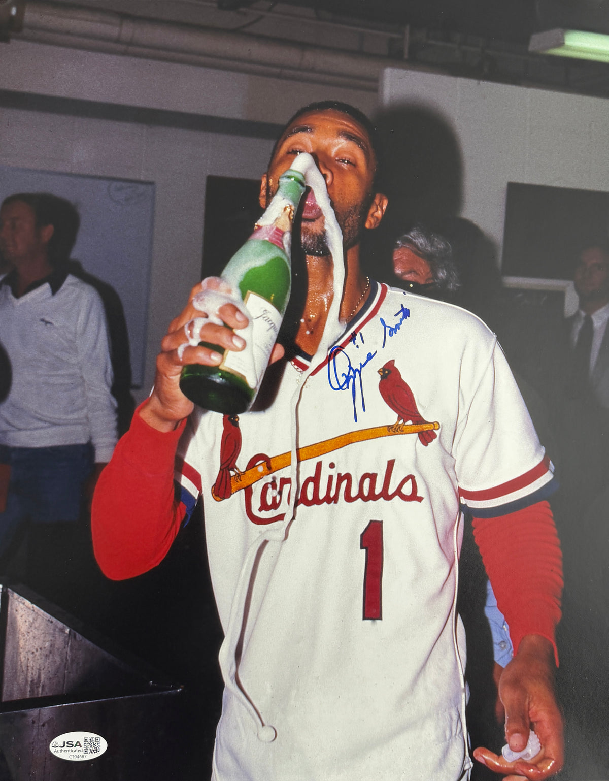 Ozzie Smith HOF Signed/Auto 11x14 Photo St. Louis Cardinals JSA 215528
