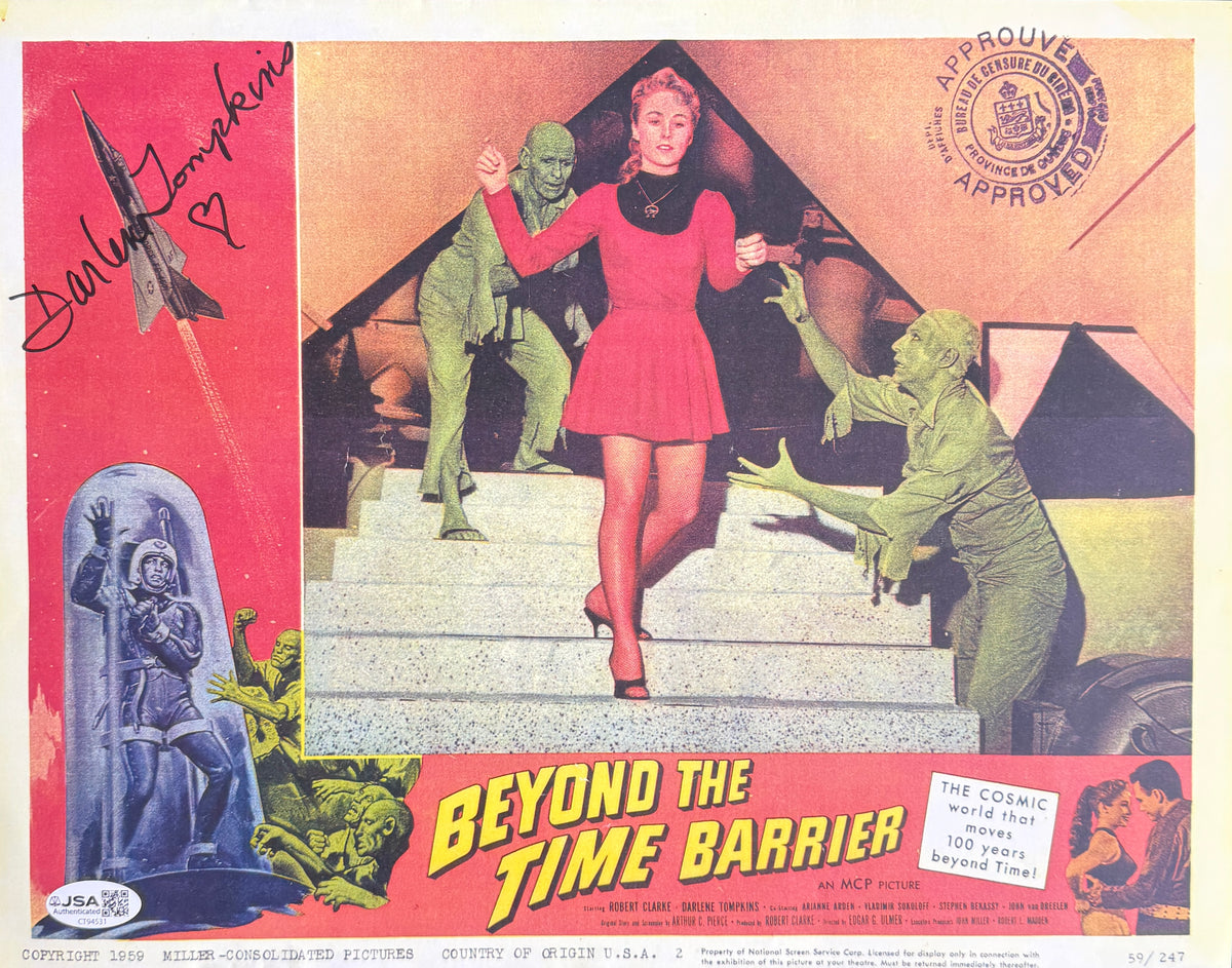 Darlene Tompkins Actress Signed/Autographed 11x14 Lobby Card JSA 215537