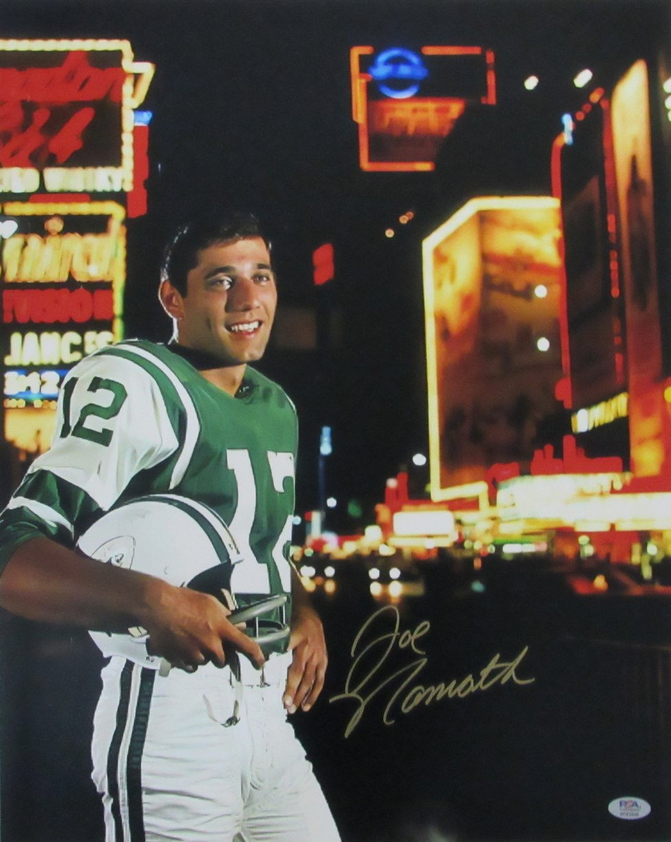 Joe Namath HOF Signed/Autographed 16x20 Photo New York Jets PSA/DNA 215356