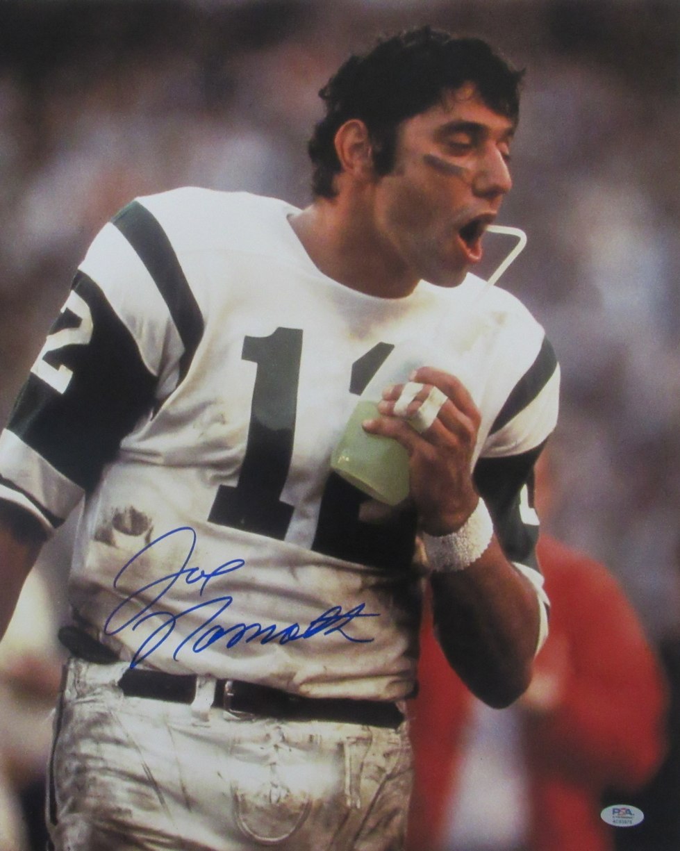 Joe Namath HOF Signed/Autographed 16x20 Photo New York Jets PSA/DNA 215354