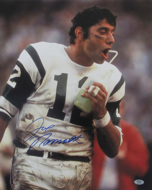 Joe Namath HOF Signed/Autographed 16x20 Photo New York Jets PSA/DNA 215354
