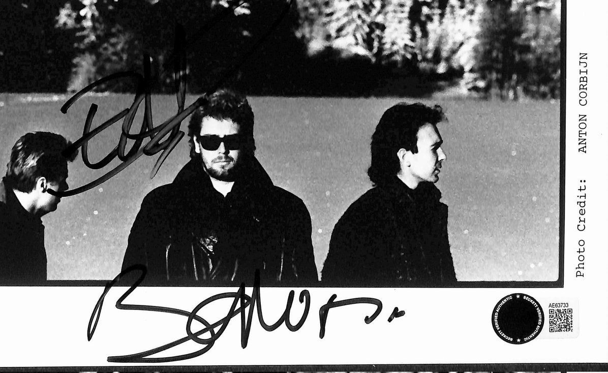 Bono & The Edge Signed/Autographed 8x10 Photo U2 BAS 214427