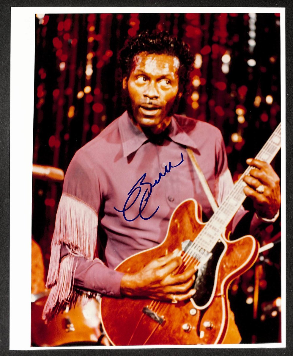 Chuck Berry Signed/Autographed 8x10 Photo Musician BAS 214428