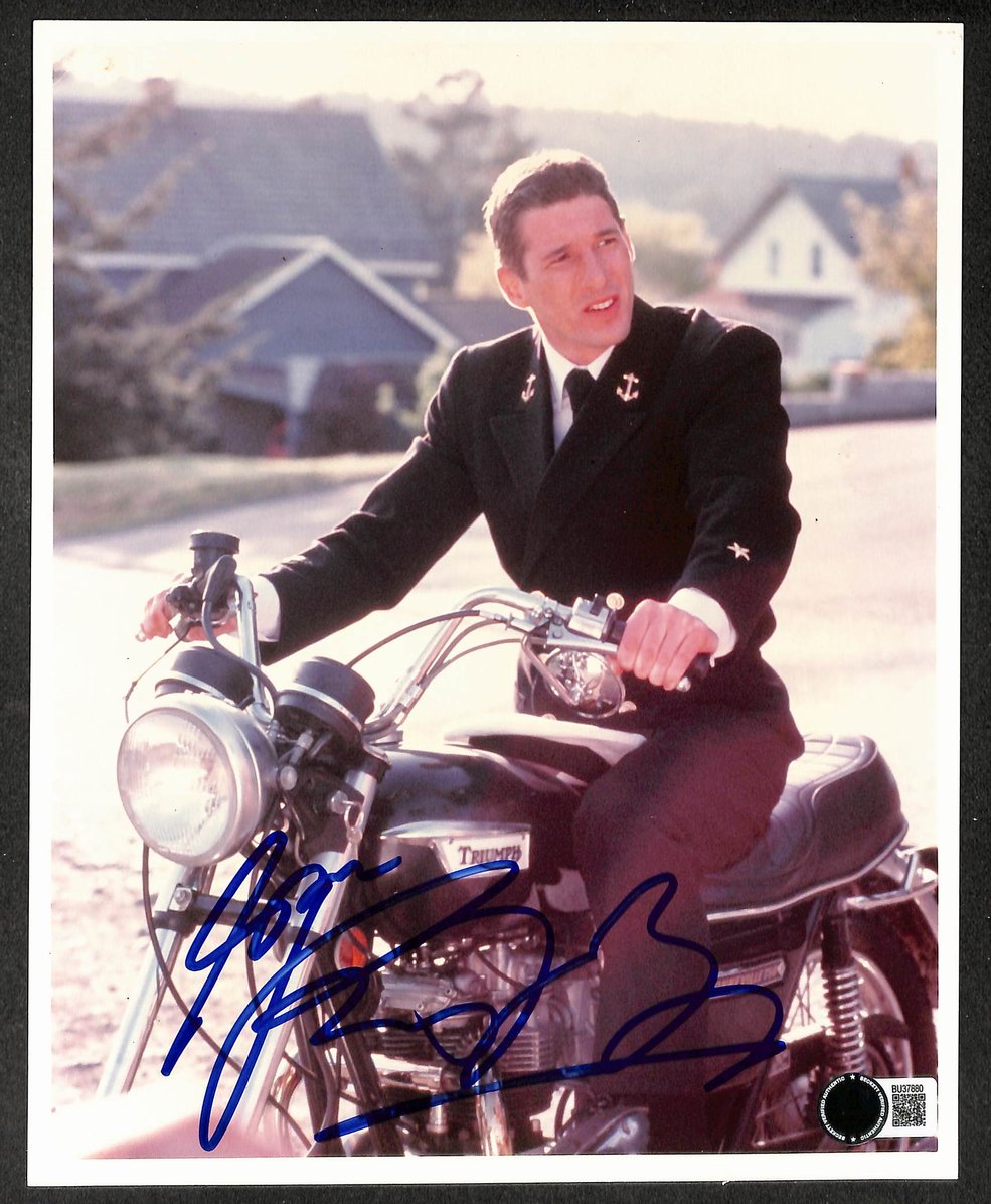 Richard Gere Signed 8x10 Photo An Officer and a Gentleman BAS 214431