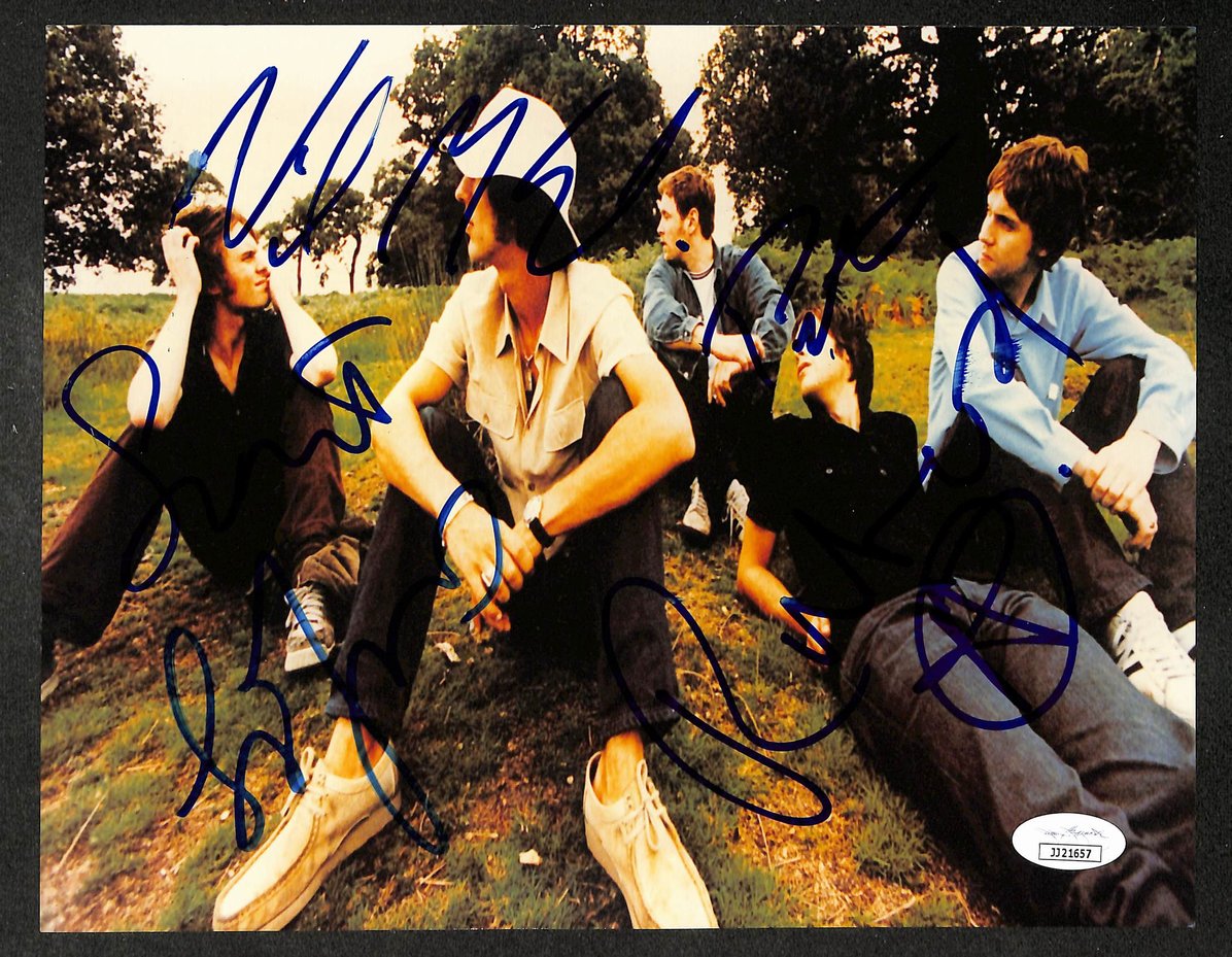 The Verve Signed/Autographed by 5 8x10 Photo English Rock Band JSA 214432