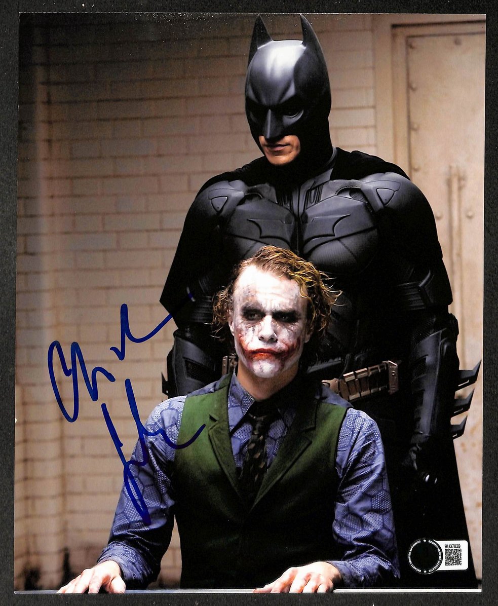 Christian Bale Signed/Autographed 8x10 Photo Batman BAS 214435