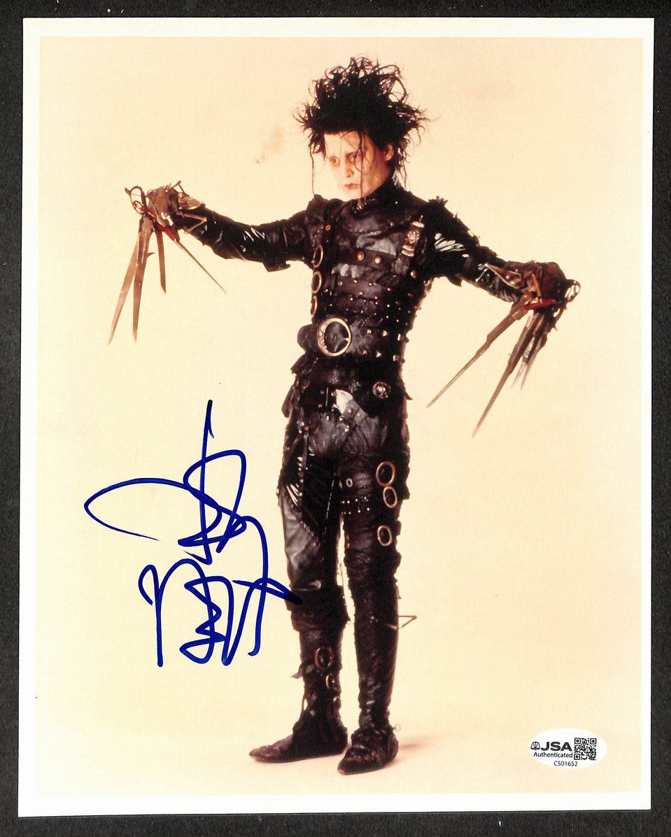 Johnny Depp Signed/Autographed 8x10 Photo Edward Scissorhands JSA 214442