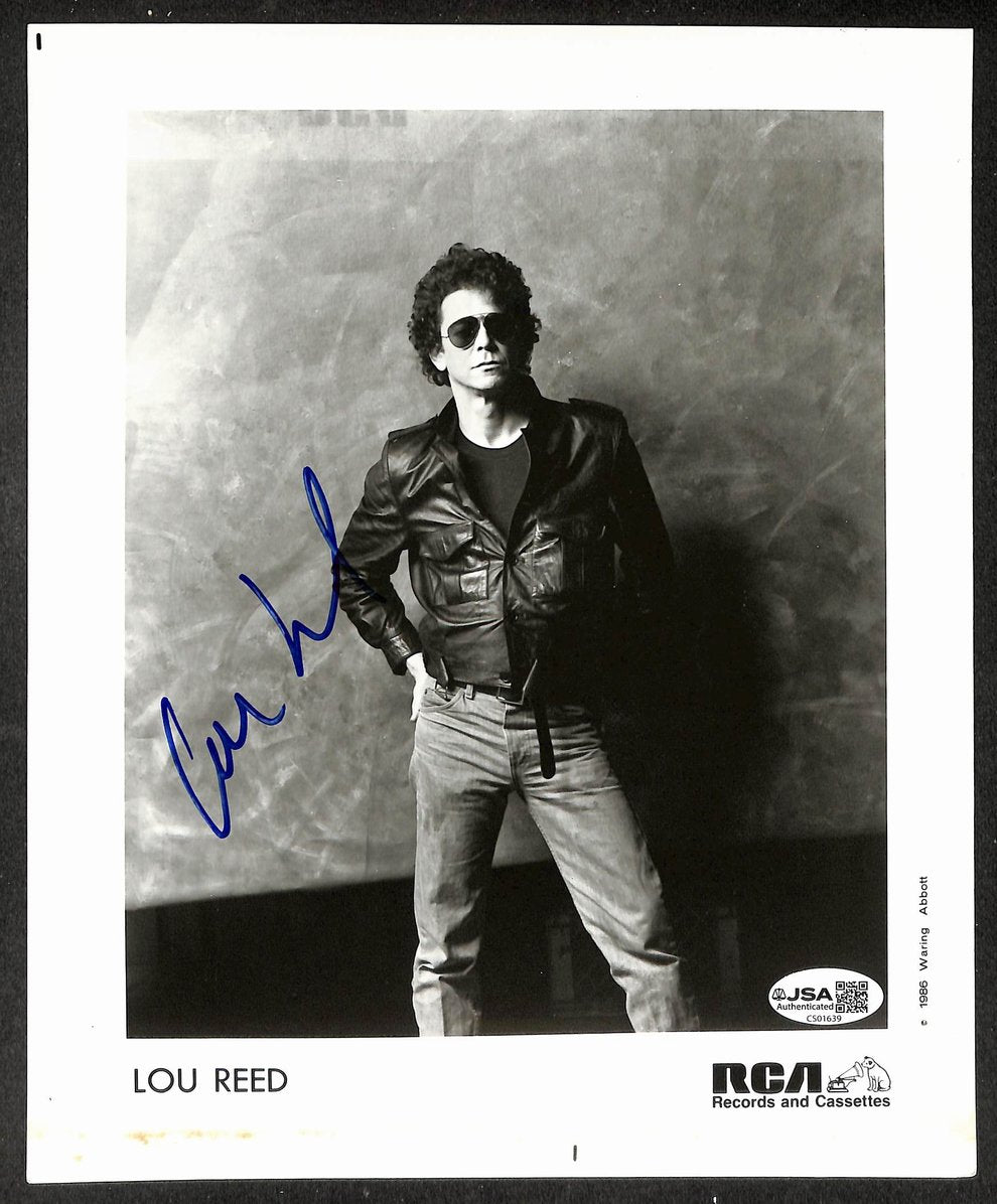 Lou Reed Signed/Autographed 8x10 Photo Mistrial JSA 214443