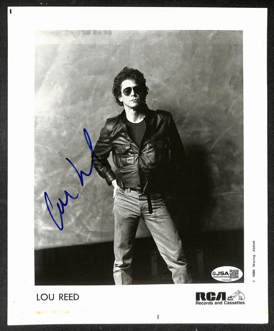 Lou Reed Signed/Autographed 8x10 Photo Mistrial JSA 214443