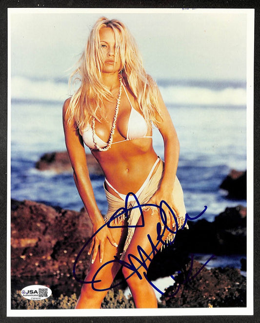 Pamala Anderson Signed/Autographed 8x10 Photo Baywatch JSA 214445