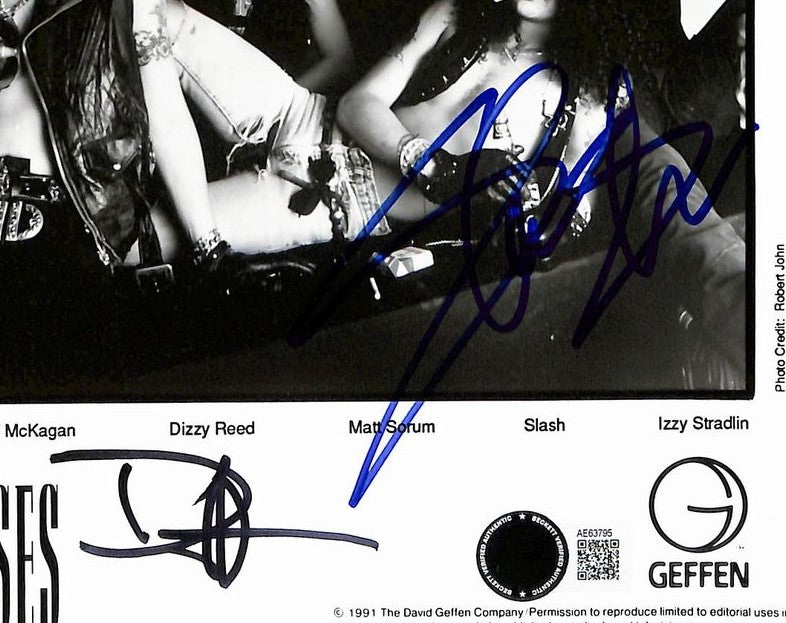 Slash & Duff McKagan Signed/Autographed 8x10 Photo Guns N Roses BAS 214446
