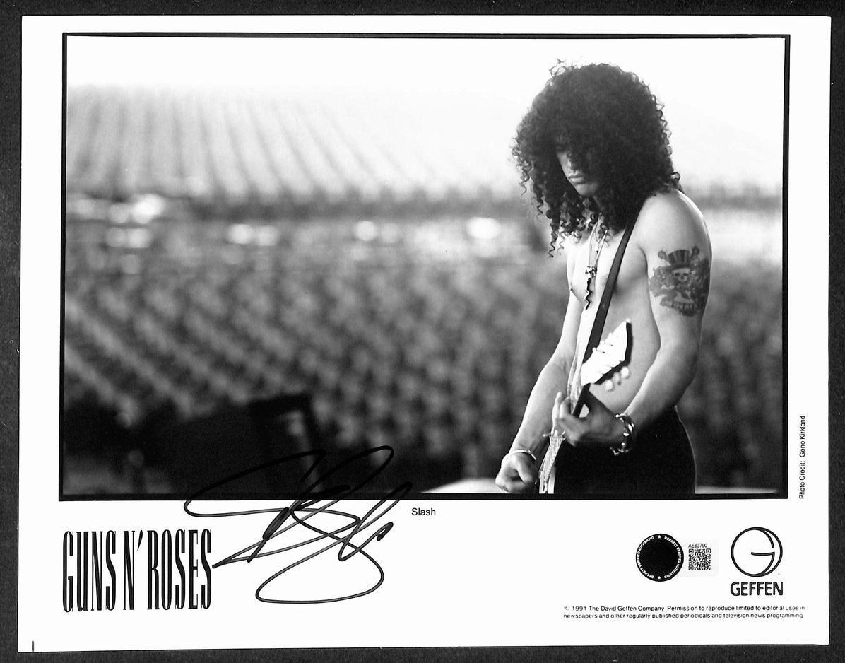 Slash Signed/Autographed 8x10 Photo Guns N Roses BAS 214447