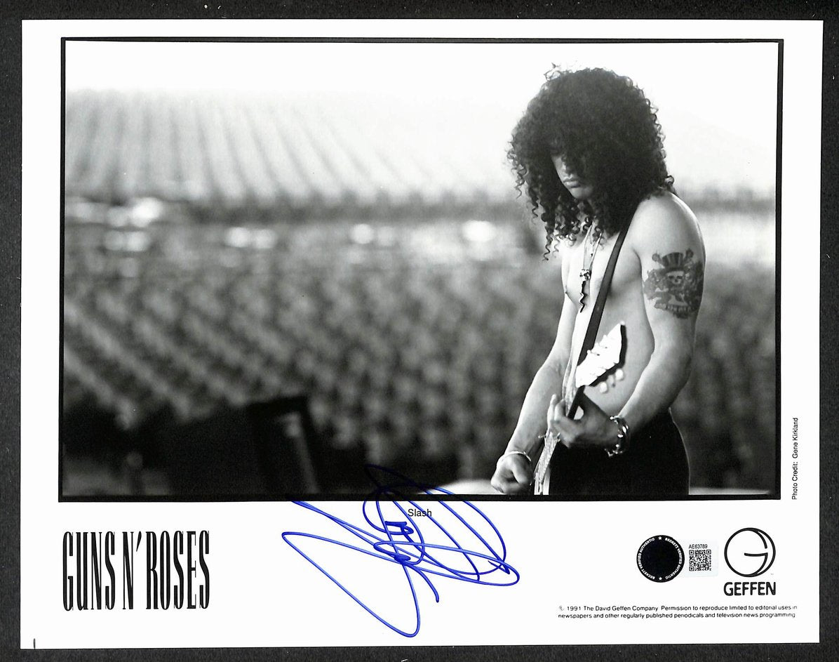 Slash Signed/Autographed 8x10 Photo Guns N Roses BAS 214448