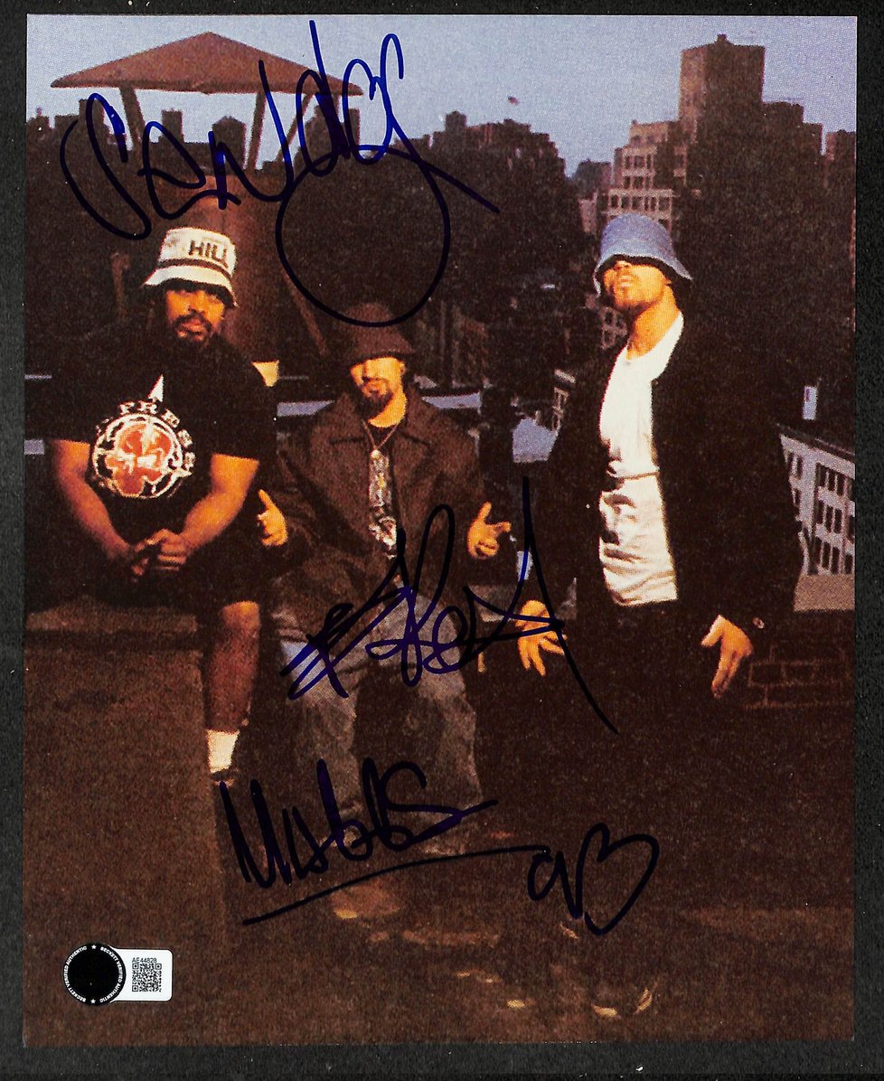 B-Real Sen Dog & DJ Muggs Signed 8x10 Photo Cypress Hill BAS 214449