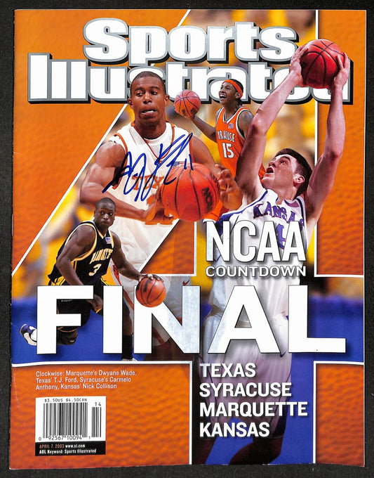 T.J. Ford Signed/Autographed 2003 Sports Illustrated Texas JSA 214651