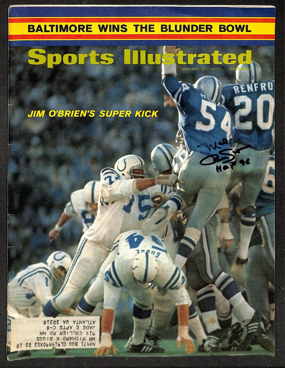 Mel Renfro HOF Signed/Autographed 1971 Sports Illustrated Cowboys JSA 214653