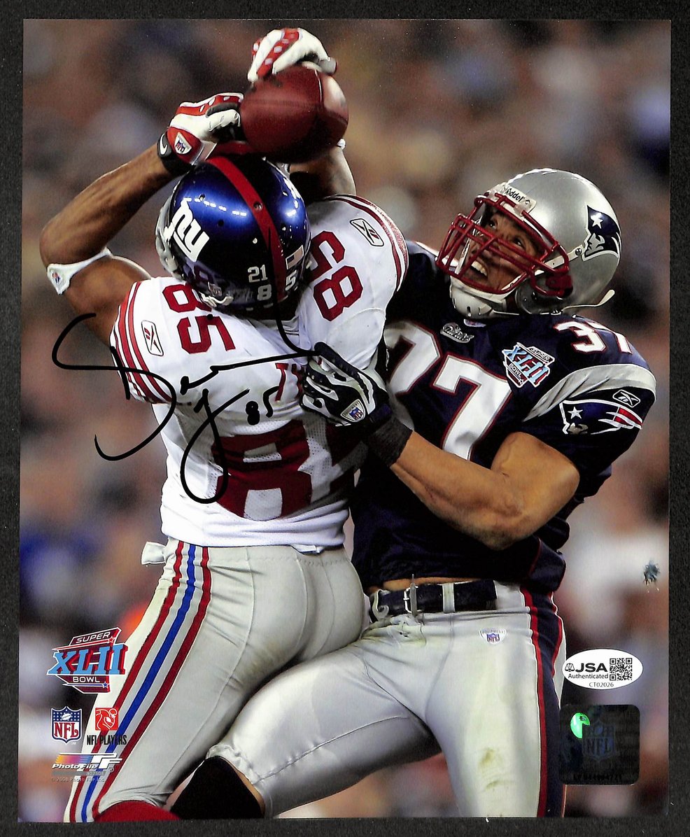 David Tyree Signed/Autographed 8x10 Photo Giants SB XLII JSA 214655