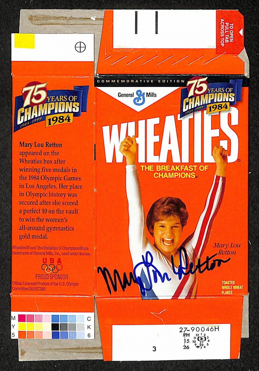 Mary Lou Retton Signed/Autographed Mini Wheaties Box 6.5"x4.5" JSA 214656