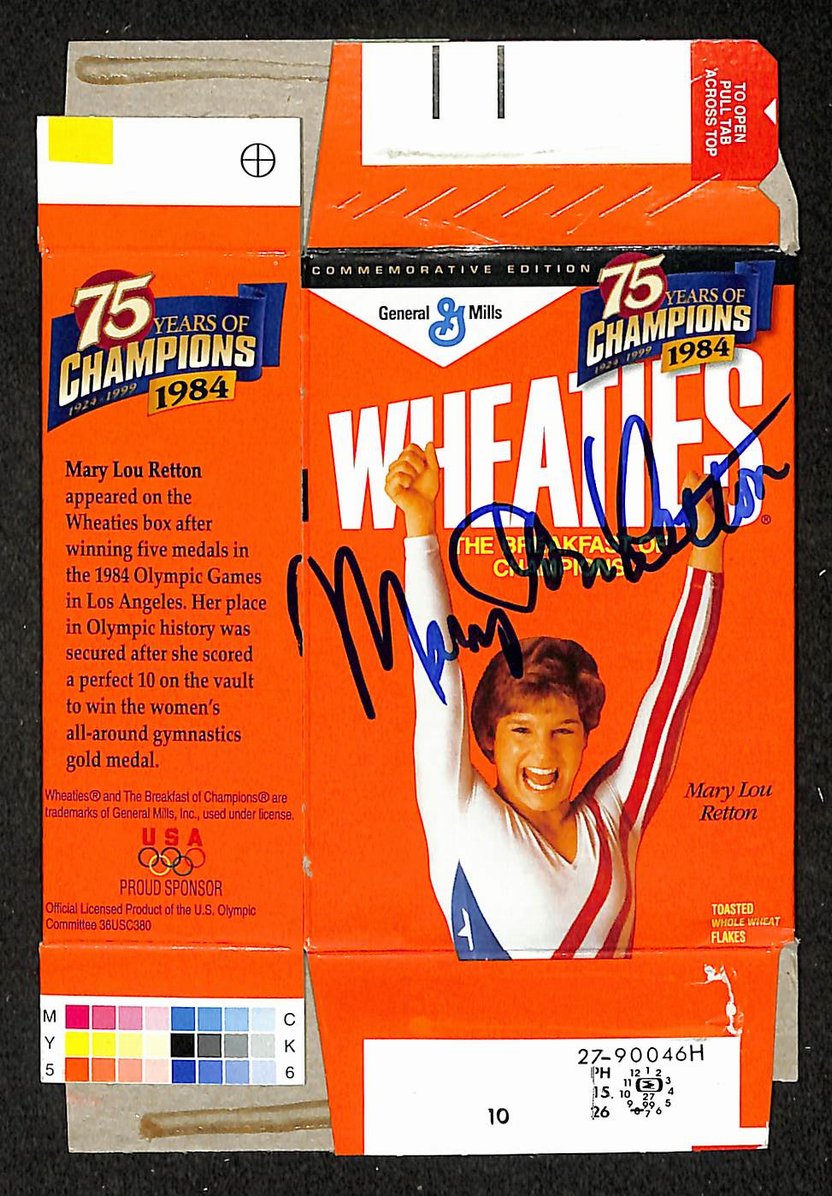 Mary Lou Retton Signed/Autographed Mini Wheaties Box 6.5"x4.5" JSA 214657