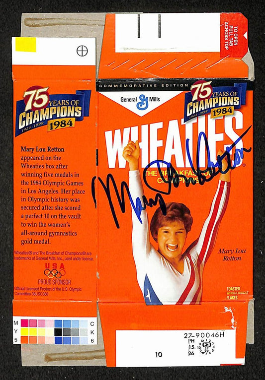 Mary Lou Retton Signed/Autographed Mini Wheaties Box 6.5"x4.5" JSA 214657