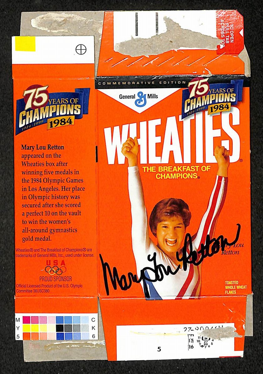 Mary Lou Retton Signed/Autographed Mini Wheaties Box 6.5"x4.5" JSA 214658