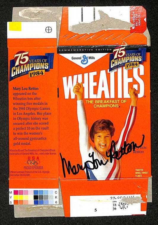 Mary Lou Retton Signed/Autographed Mini Wheaties Box 6.5"x4.5" JSA 214658