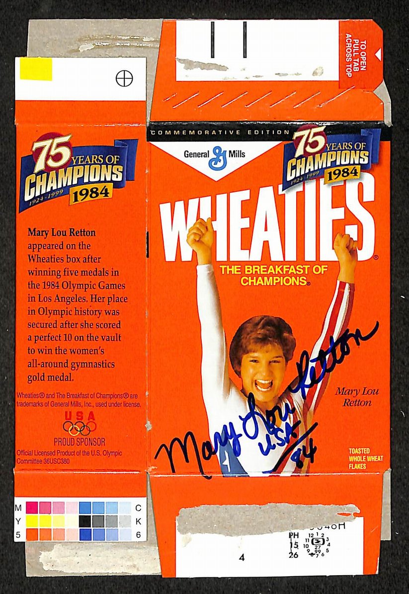 Mary Lou Retton Signed/Autographed Mini Wheaties Box 6.5"x4.5" JSA 214659