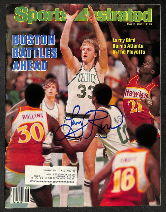 Larry Bird HOF Signed/Autographed 1983 Sports Illustrated Celtics JSA 214661