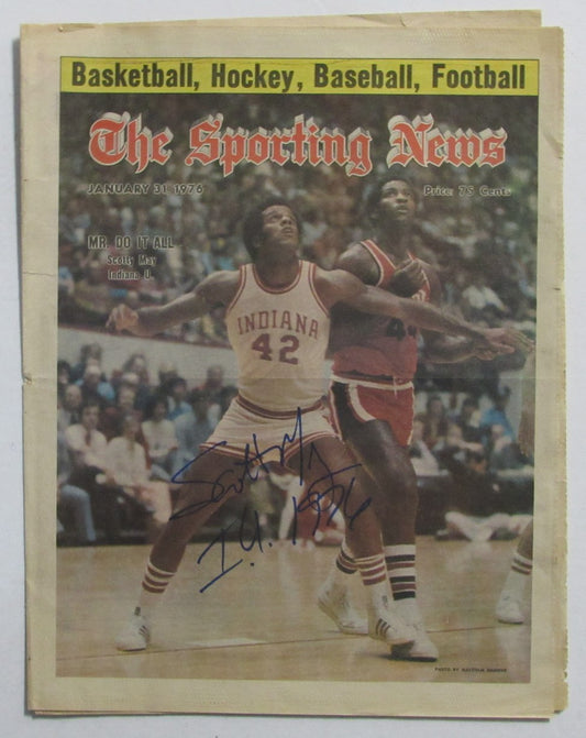 Scott May Signed/Inscr 1/31/1976 The Sporting News Indiana Hoosiers JSA 215361