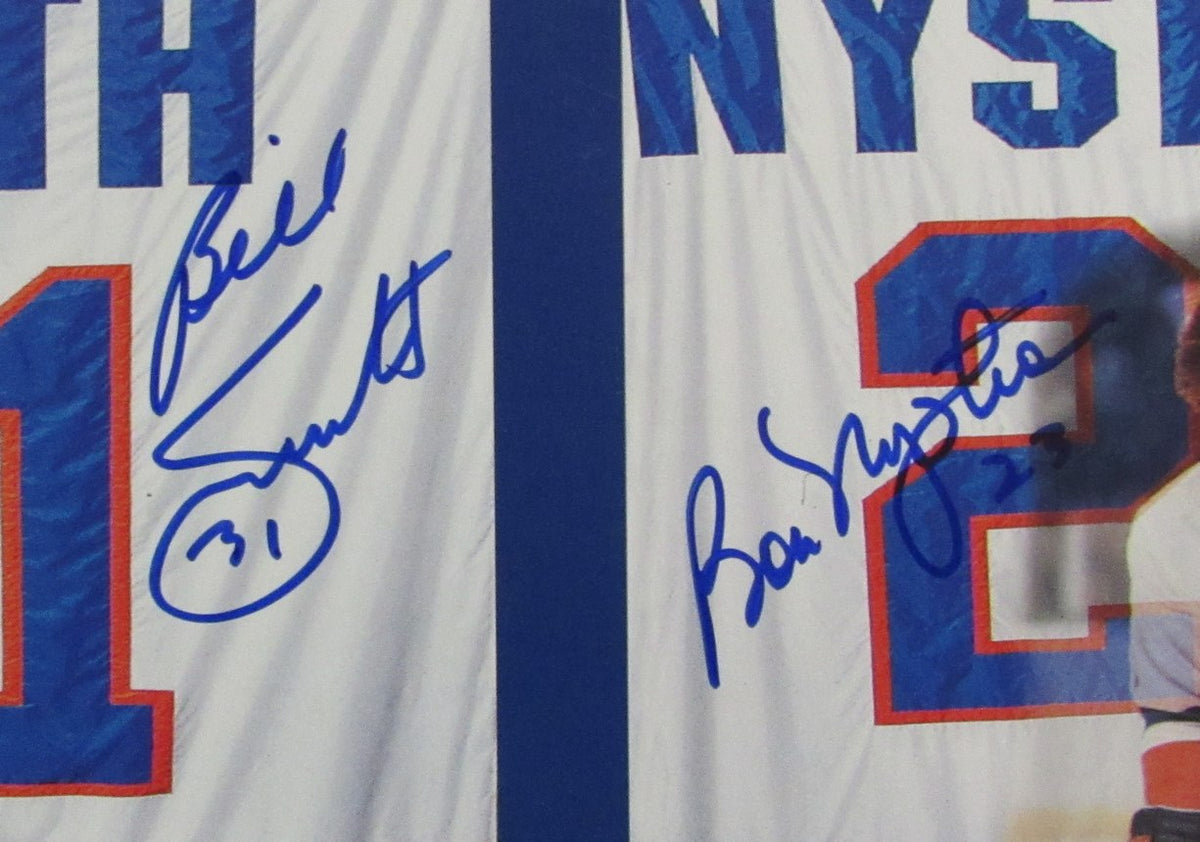 Potvin/Bossy/Smith/Nystrom Multi-Signed 11x17 Poster Islanders JSA 215359