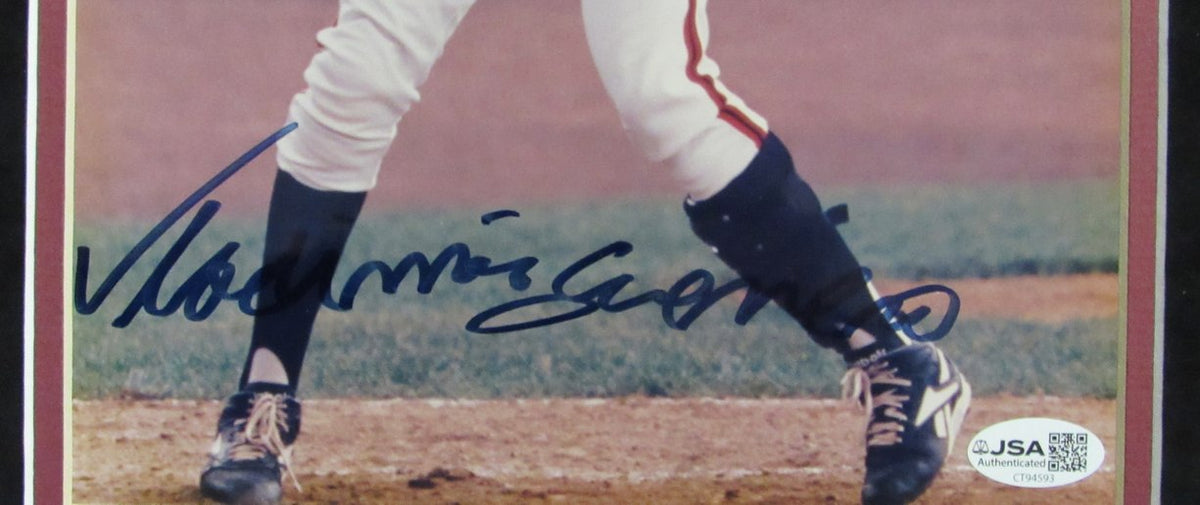 Vladimir Guerrero HOF Signed Vintage Matted 8x10 Photo Senators Expos JSA 215362