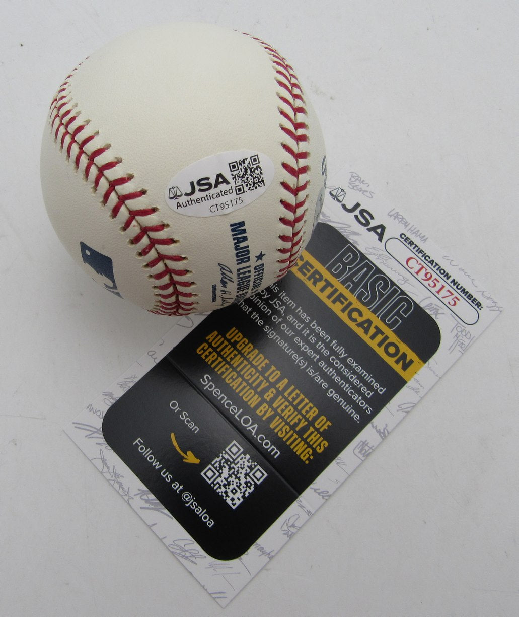 Ryan Braun Signed/Autographed w/ 07 NL ROY Insc OMLB Baseball Brewers JSA 215383