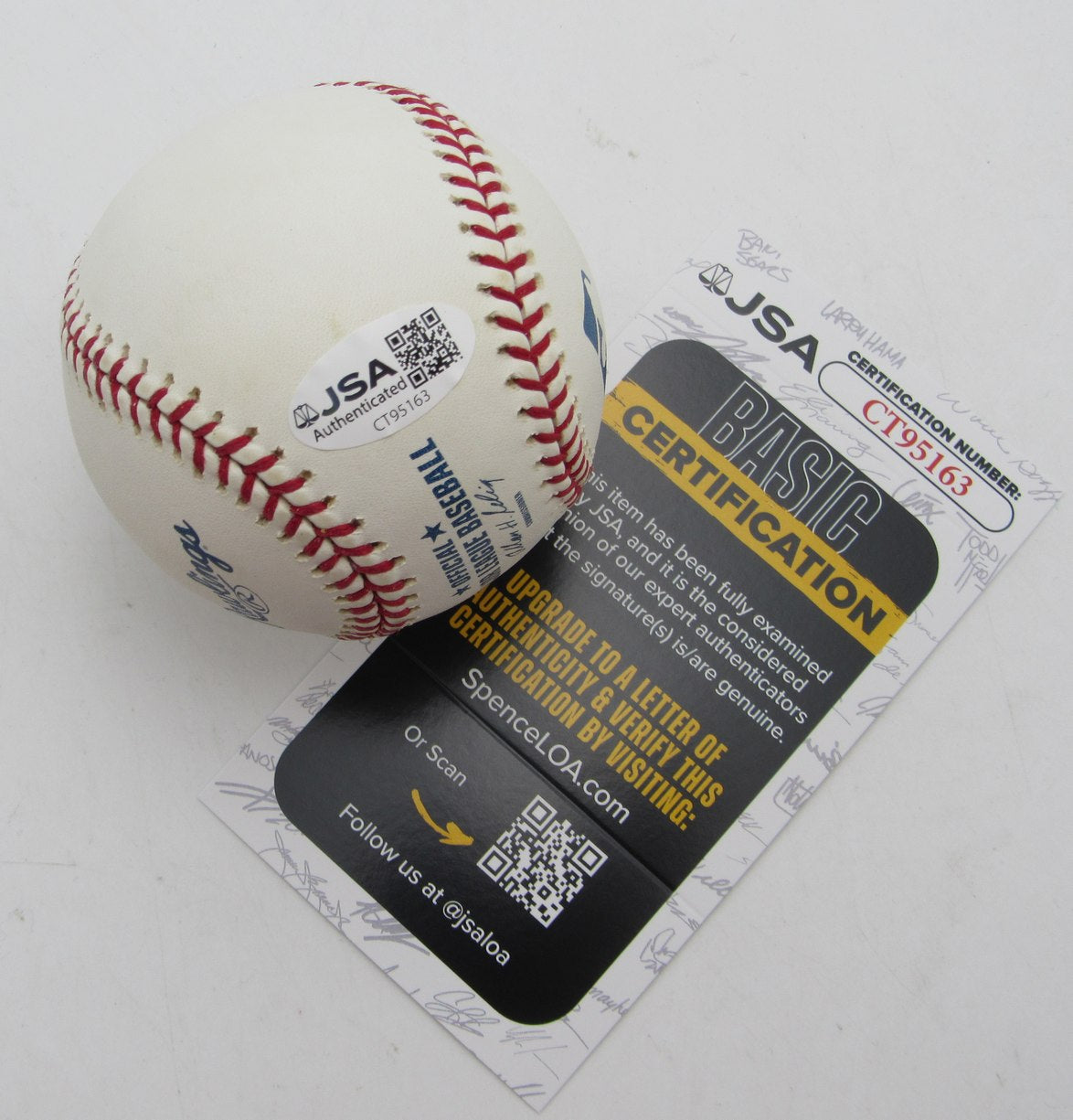 Jerry Coleman Signed/Autographed OMLB Baseball Yankees JSA 215385