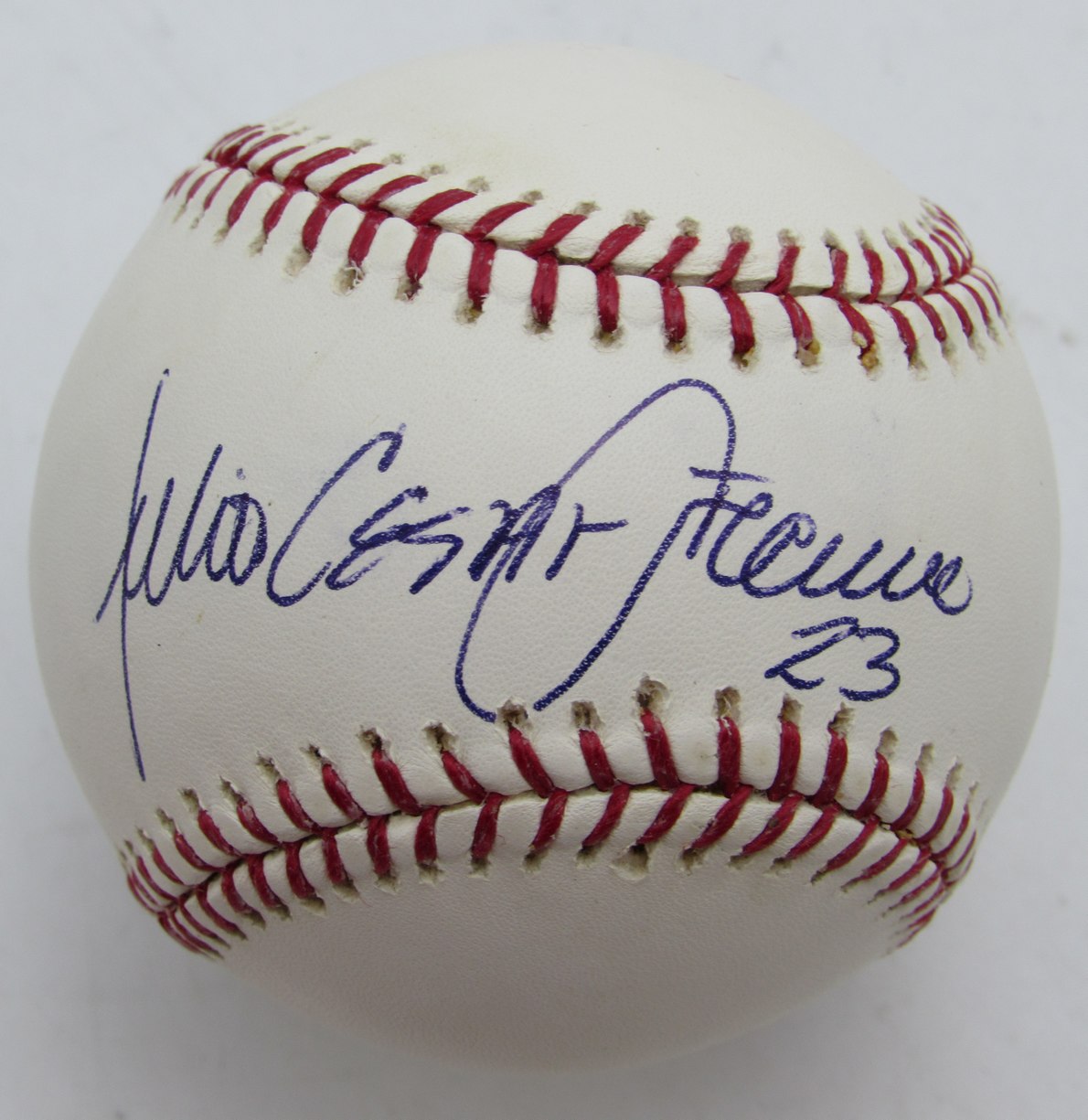 Julio Cesar Franco Signed/Autographed Full Name OMLB Baseball Mets JSA 215387
