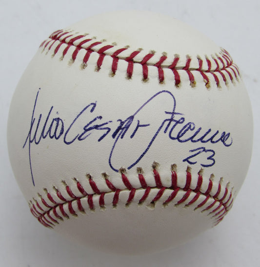 Julio Cesar Franco Signed/Autographed Full Name OMLB Baseball Mets JSA 215387