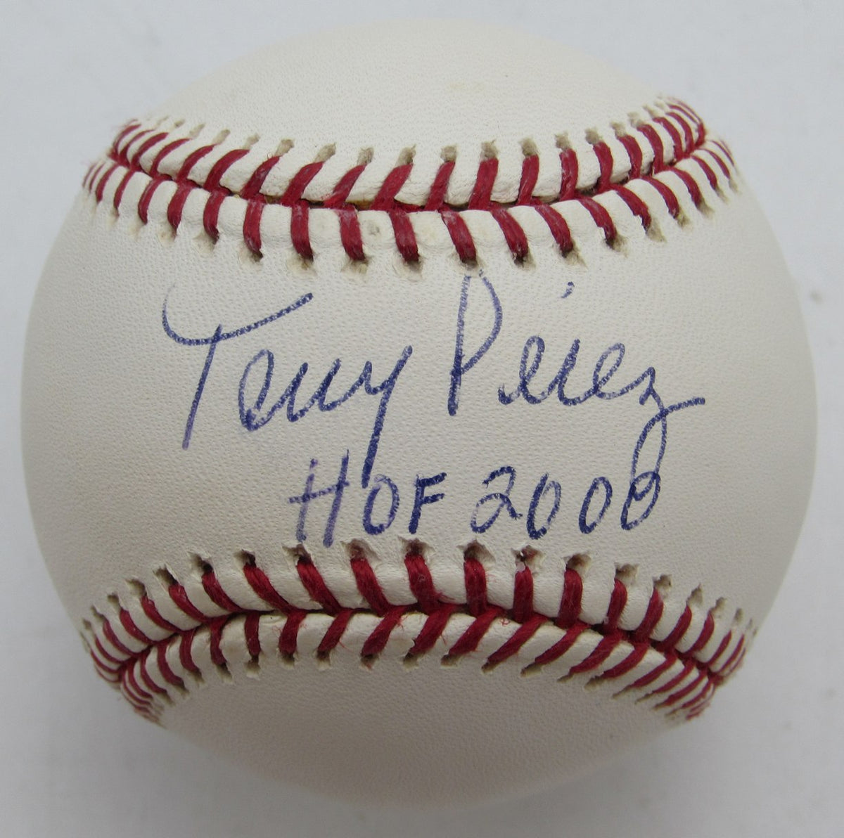 Tony Perez Signed/Autographed w/ HOF 2000 Insc OMLB Baseball Reds JSA 215389